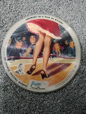 BROADJUMP - SERENADE TO PAIR OF NYLONS R755 VOGUE PICTURE DISC 78RPM 10" RECORD - Image 1 of 2