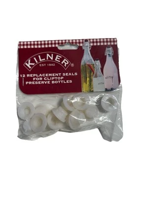 Kilner 25473 Replacement Seals for Cliptop Preserve Bottles, 12ct. FS
