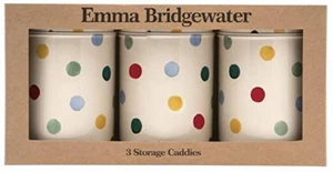 Emma Bridgewater Polka Dot Tea, Coffee & Sugar Caddies - Kitchen Accessory - Picture 1 of 1