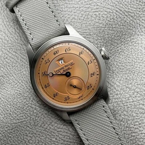 NEW - 38mm Pierre Paulin Jumping Hour Automatic St17 Salmon Dial Watch - Picture 1 of 5