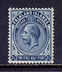 ISOLE FALKLAND — SCOTT 44 — 1921 21⁄2d KGV DEFINITIVO — NUOVO DI ZECCA — SCV $22+ - Foto 1 di 2