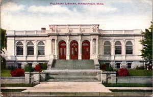 Postal de la Biblioteca Pillsbury Minneapolis Minnesota - Imagen 1 de 2