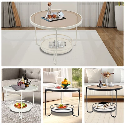 Modern Side Table, Round Side Table, Round Coffee Table - Image 1 of 4