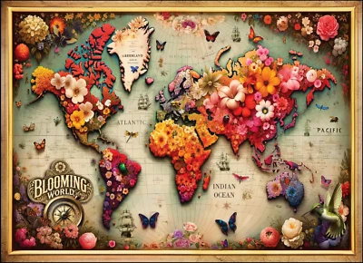 WOODEN CITY Wooden Jigsaw Puzzle for Adults 1010 Pieces Animal Print Gift Idea - Image 1 of 4