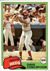 1981 Topps #375 Dave Concepcion Cincinnati Reds Baseball - Picture 1 of 2