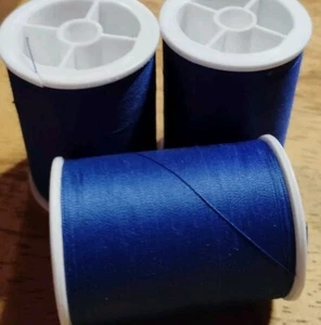 Coats & Clark Dual Duty Polyester Sewing Thread 3 spools 280 yd ea FREEDOM BLUE - Picture 1 of 2