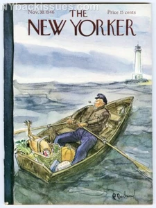 New Yorker magazine November 30 1946 Wednesday Addams Family bat house - Picture 1 of 5