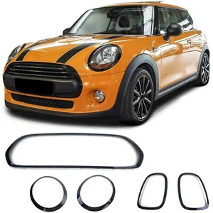 Rahmen Abdeckung Scheinwerfer Grill Rückleuchten für Mini F55 F56 F57 Schwarz - Bild 1 von 5
