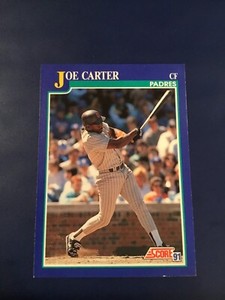 1991 Score #9 Joe Carter San Diego Padres