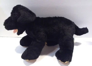 15" Build a Bear Promise Mascotas Negro Labrador Retriever Cachorro Boca Abierta Usado - Imagen 1 de 6