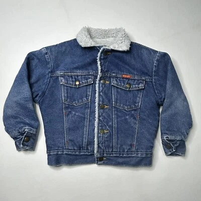 Chaqueta vaquera Wrangler forrada Sherpa niños talla pequeña Foto 1 de 4