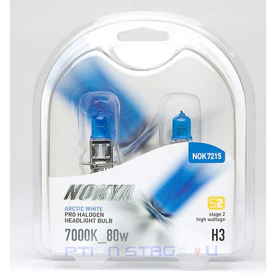 H3 Nokya Arctic White Car Halogen Headlight Fog light bulb Stage 2 Fog Lamp - Image 1 of 2