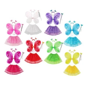 Fairy Costume for Girls Headband Fancy Dress up Lovely Toddlers Butterfly - Picture 1 of 53