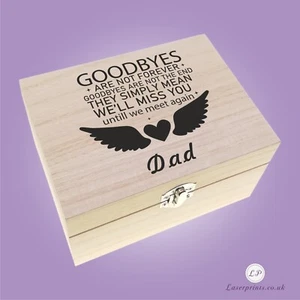 Caja de Memoria Urna de Madera para Recuerdo de Cenizas Caja Conmemorativa Personalizada y Grabada - Imagen 1 de 13