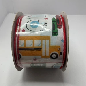 School Wired Craft Ribbon (NEW) - Picture 1 of 6