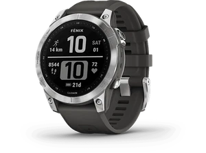 Reloj deportivo - Garmin Fenix 7, Plata, 125-208 mm, 1.3", 18 días, Frecu card - Imagen 1 de 1