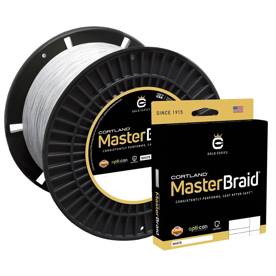 Cortland 155534 Master Braid 50 lb blanco 1500 YDS Foto 1 de 1