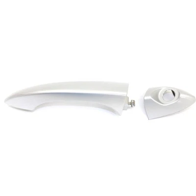 Manija de puerta exterior para BMW X5 2000-2006 delantera, lado del conductor plástico plateado Foto 1 de 4