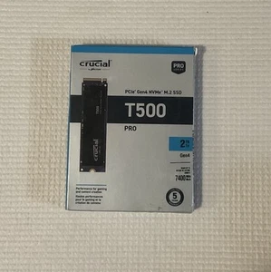 SSD interne Crucial T500 2 To PCIe Gen 4x4 NVMe M.2 NEUF SCELLÉ - Photo 1/4