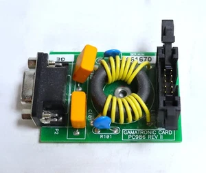Gamatronic UPS 10kVA 3/3 GE PN Card PC986 REV II RS232 REI Board - Afbeelding 1 van 5