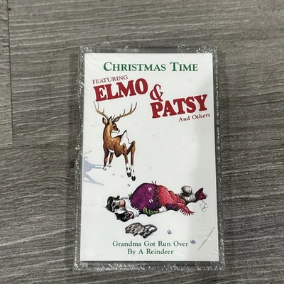 NEW SEALED Vintage Cassette Christmas Time Feat ELMO & PATSY Grandma Got Run Ove - Image 1 of 2