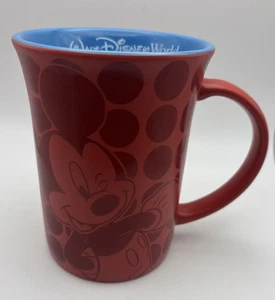 Walt Disney World Disney Parks Mickey Mouse Red Blue Polka Dot Mug Coffee 14 oz - Picture 1 of 5