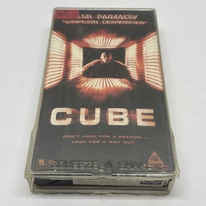 Cube Movie On VHS Tape 1998 Horror Nicole DeBoer Cult Classic Rare Rental - Picture 1 of 11