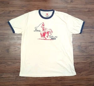 Lone Star Bier Shirt Größe 2XL American Needle creme Rundhalsausschnitt Cowboy Pferd - Bild 1 von 5