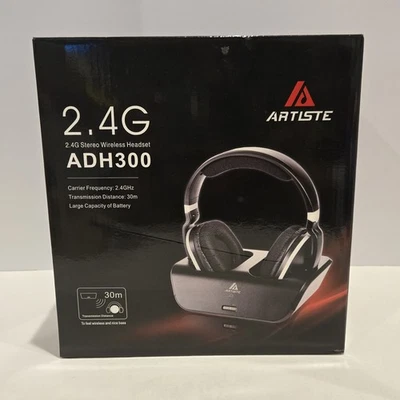 Artiste 2.4G стерео беспроводная гарнитура наушники ADH300 30M расстояние новый - Изображение 1 из 4