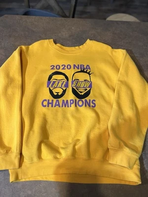 Sudadera de cuello redondo del campeonato de la NBA Lake Show de Los Angeles Lakers 2020 talla L Foto 1 de 2