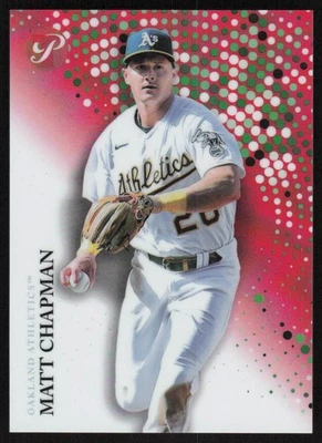 2022 Topps Pristine Red Refractor #146 Matt Chapman /5 Oakland Athletics - Image 1 of 2