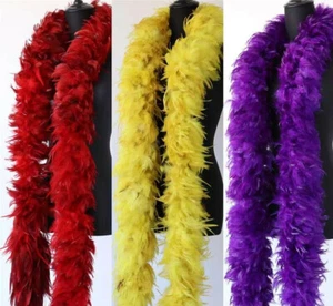 Yellow Rooster Boa 72" 6 FT for Masquerade Costume Bachelorette Parties -1 Piece - Picture 1 of 2