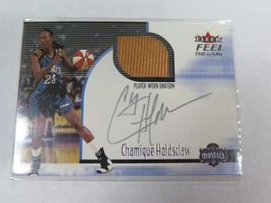 Maglia Fleer Feel The Game Chamique Holdsclaw 2001 facsimile Auto Mystics arancione - Foto 1 di 3