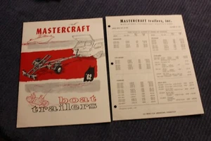1961 Mastercraft Boat Trailers boat boating 16-page brochure catalog, price list - Picture 1 of 3