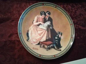 PLATO DE COLECCIONISTA NORMAN ROCKWELL 2º en número "Compromiso de pareja" 695E - Imagen 1 de 5