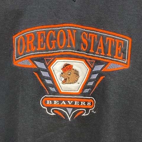 Vintage Oregon State Beavers Pullover Black Sweatshirt Size XL College OSU/ NCAA Cover