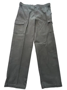 Croft & Barrow Men's Classic Fit Gray Canvas Cargo Pants 38x36 Big Tall NEW - Picture 1 of 5