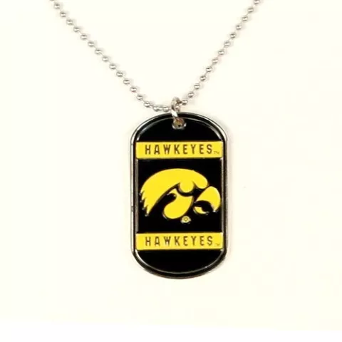 Iowa Hawkeyes Dog Tag Necklace - NCAA Cover