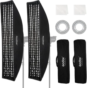 2PCS Fw30X120Cm/12 X47 Bowens Mount Strip Honeycomb Grid Softbox,Detachable Stri - Picture 1 of 9