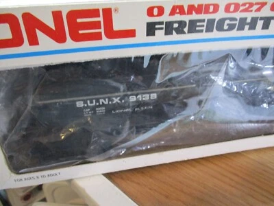 VINTAGE LIONEL O GAUGE SUNOCO 3 DOME TANK CAR 6-9138~WRONG BOX - Image 1 of 3