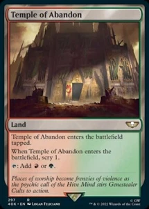 x1 Temple of Abandon R MTG Commander: Universes Beyond: Warhammer 40,000 M/NM, E - Picture 1 of 1