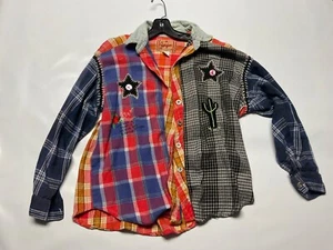 Sale vintage  OSFA JOUJOU long sleeve Dress SHIRT Roger Clyne western  1970s 80s - Picture 1 of 8