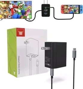 Switch Dock Charger for Nintendo Switch Portable TV Docking Station-45W-4K@60Hz - Picture 1 of 6