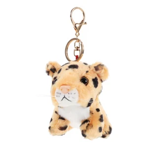 1 Stck. Plüsch Leopard Schlüsselanhänger süß Stofftier Schlüsselring Charm Handtasche Anhänger - Bild 1 von 12