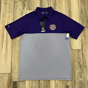 Antigua LSU Tigers 2019 Football National Champions Polo Golf Shirt Size M NWT - Picture 1 of 7