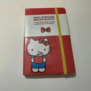 Hello Kitty Moleskine Notebook Rare Red Apple Lined 3.5x5.5 In 2016 New Sealed - Picture 1 of 4