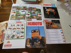 Catalogue,Brochure,Tracteur - KUBOTA  B 5100 6100 7100 L 245 L345N POSTER - Foto 1 di 6