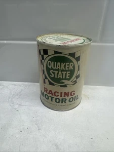 Vintage Quaker State Racing Öl 1 Quart - voll ungeöffnet - Bild 1 von 6
