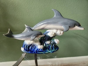 LLADRO Porcelain Figurine #6470 A SWIMMING LESSON Retired 1997 11" x 6.5" Mint! - Picture 1 of 7