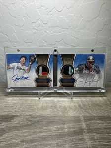 2012 Topps Five Star Giancarlo Stanton Hanley Ramirez Gold Booklet Patch Auto /5 - Picture 1 of 1